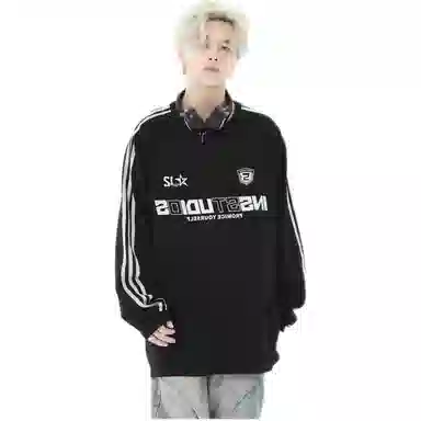 TONYBEAR Three Stripe Raglan Crewneck Sweatshirt