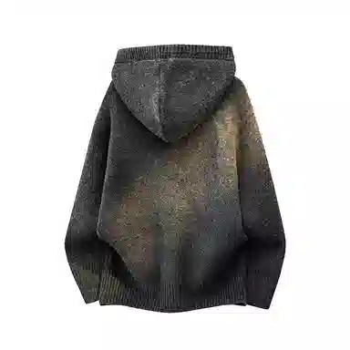 欧迪芬 多风格纯色连帽套头慵懒柔软亲肤长袖上衣毛衣 男女同款