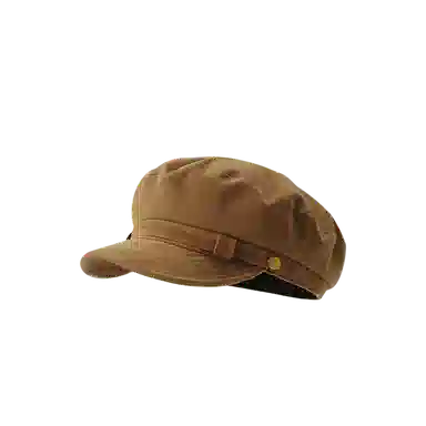 杨同学 百搭复古英伦风暖色调时尚画家帽高级感 涤纶 贝雷帽 女款 黑色/咖啡/卡其