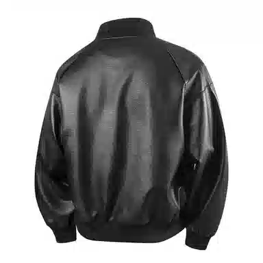 SNOW FLYING Pilot PU Leather Jacket