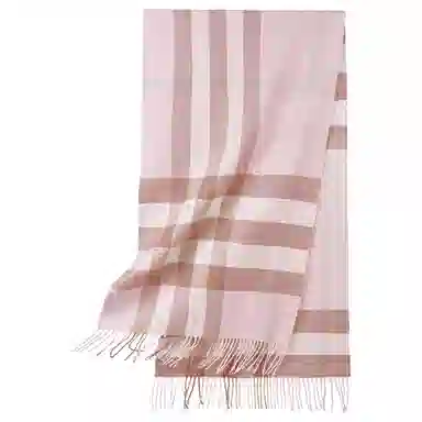 红豆 品牌方格格子条纹经典百搭保暖 羊毛 绒线围巾 男女同款情侣款