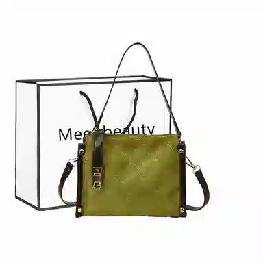 菲姿卓尔 小众复古时尚百搭通勤斜挎包 毛呢 单肩包 常规 女款 多色