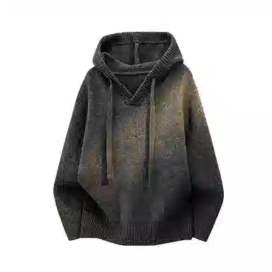 欧迪芬 多风格纯色连帽套头慵懒柔软亲肤长袖上衣毛衣 男女同款