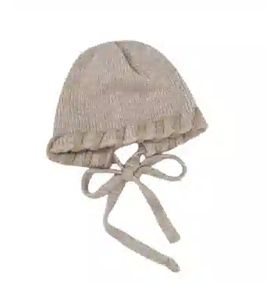 艾佳微 锁边拼色冷帽可爱针织护耳防风保暖慵懒风 腈纶 绒线帽 男女同款情侣款