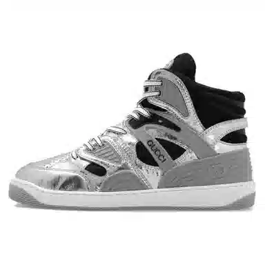 Gucci Basket High-Top Black Silver