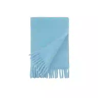 北极绒 韩版纯色百搭高级感软糯两用保暖防寒 聚酯纤维 绒线围巾 男女同款情侣款