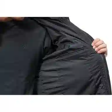 季言 白鸭绒厚款保暖面包服羽绒服 男款 黑色