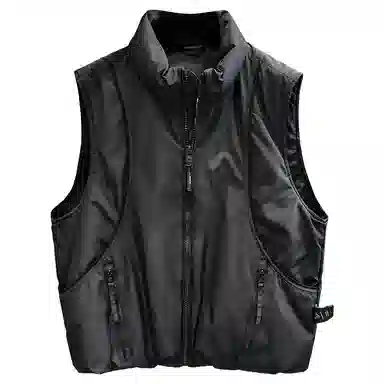 太空冷调肌理感鸭绒工装宽松保暖背心  羽绒马甲  男款