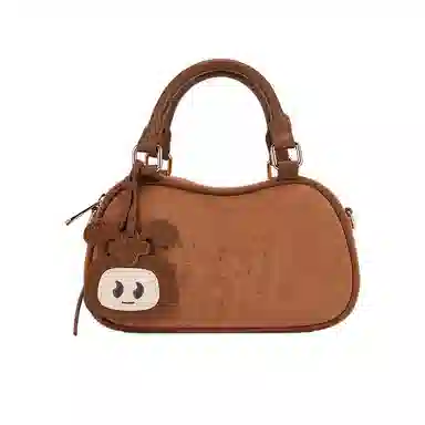 稻草人 琥珀流光系复古风百搭少时尚满印通勤小拎包 织物 手提包 常规 女款 多色