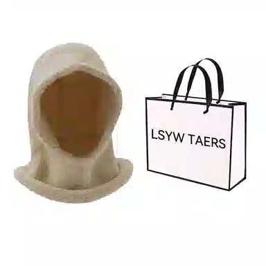 北极绒 秋冬季巴拉克拉法帽大头围百搭保暖围脖一体针织套头帽 聚酯纤维 绒线帽 男女同款情侣款