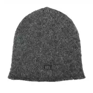 艾佳微 针织毛绒冷帽大头围复古卷边堆堆帽显脸小保暖帽子潮 腈纶 绒线帽 男女同款情侣款