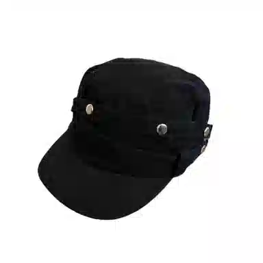 艾佳微 韩系复古平顶帽百搭休闲大脸显脸小高级感宽帽檐 棉 贝雷帽 男女同款情侣款