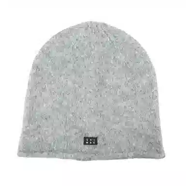 艾佳微 针织毛绒冷帽大头围复古卷边堆堆帽显脸小保暖帽子潮 腈纶 绒线帽 男女同款情侣款