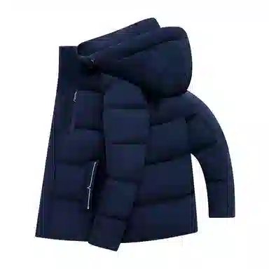 雅鹿 加厚可拆卸帽外套大码羽绒服 男款