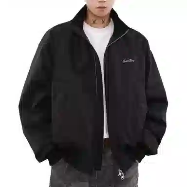 布客行 立领工装机车风长袖拉链三防风防泼水御寒保暖白鸭绒美式高街飞行员廓型复合短款显高休闲百搭教练夹克通勤外套羽绒服 男女同款