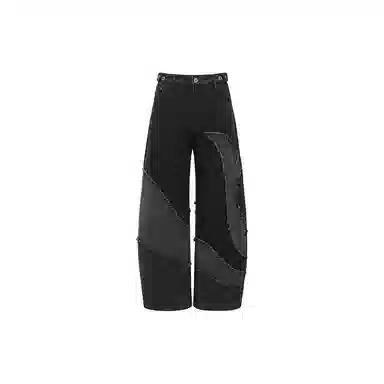 Feng Chen Wang Deconstructed Patchwork Jeans