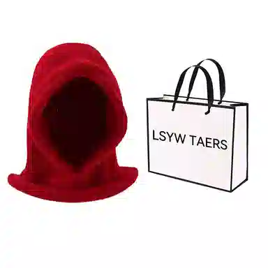 北极绒 秋冬季巴拉克拉法帽大头围百搭保暖围脖一体针织套头帽 聚酯纤维 绒线帽 男女同款情侣款