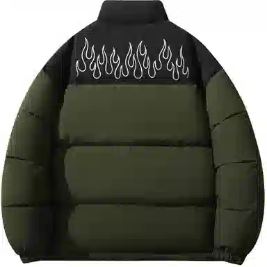 ROBINHOOD Flame Logo Down Jacket