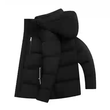 雅鹿 加厚可拆卸帽外套大码羽绒服 男款