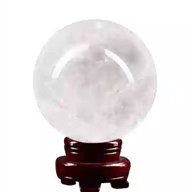 一世倾 通透无杂如月光净化心灵有求必应增强磁场国潮新中式家居办公装饰品手工打磨个性收藏级饰品好运天然 白水晶 摆件 男女同款情侣款