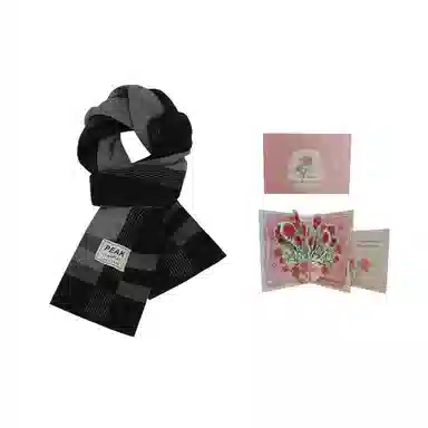 匹克 轻盈无感  穿戴舒适 聚酯纤维 绒线围巾 男款