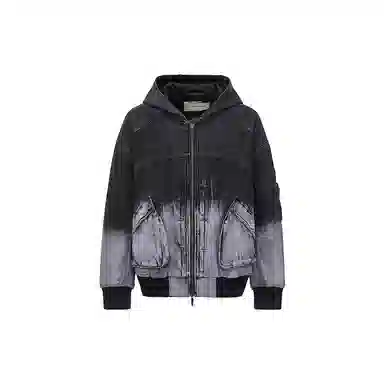 Feng Chen Wang Gradient Denim Zip Jacket