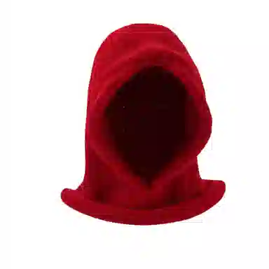 北极绒 秋冬季巴拉克拉法帽大头围百搭保暖围脖一体针织套头帽 聚酯纤维 绒线帽 男女同款情侣款