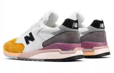 New Balance 998 White Orange