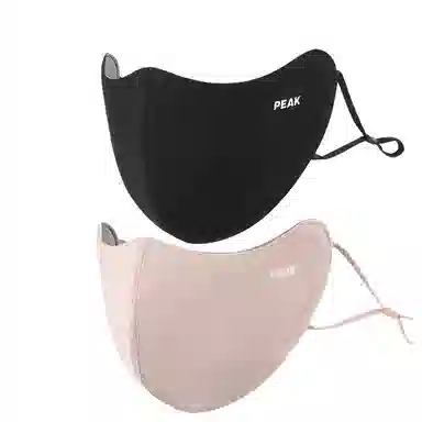 匹克 防寒显脸小双层防风立体剪裁 聚酯纤维 口罩 男女同款情侣款