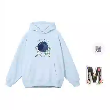 棉购 休闲优雅气质清新连帽长袖卫衣 女款