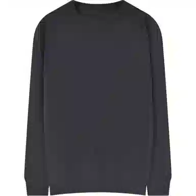 乱步 美式休闲宽松纯色打底衫圆领长袖卫衣 男女同款