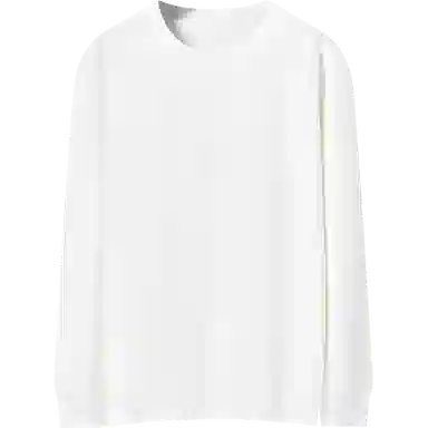 乱步 美式休闲宽松纯色打底衫圆领长袖卫衣 男女同款