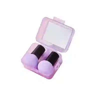 顽顽  带镜子蘑菇头美妆蛋组合套装 易上妆