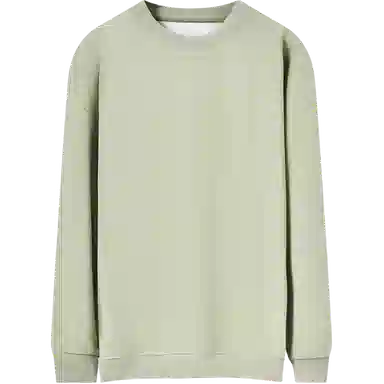 乱步 美式休闲宽松纯色打底衫圆领长袖卫衣 男女同款