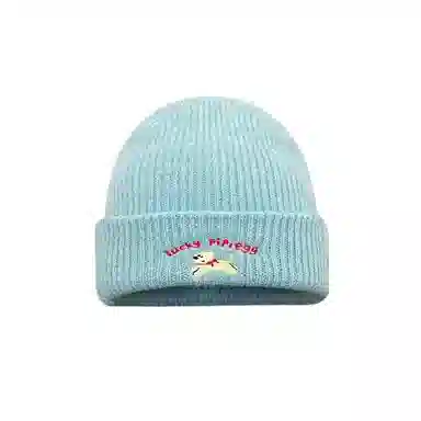 祎步康 韩系小狗针织毛线帽秋冬季柔软时尚百搭显脸小保暖 腈纶 帽子 男女同款情侣款