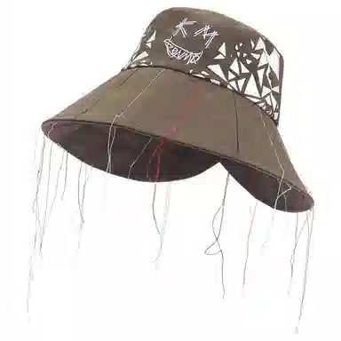 肯默 潮酷嘻哈丝线 棉 渔夫帽 男女同款情侣款