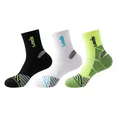 莫代尔 专业减震吸汗训练健身防滑舒适篮球袜 男款