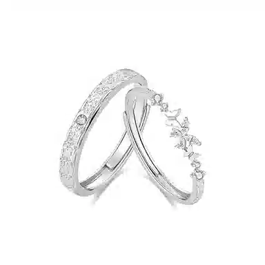 【S999足银 心动告白】 七七银饰 浪漫蝴蝶 莫比乌斯跳动的心钟爱久久 恋爱频率 轻奢时尚小众 好运 纯银 戒指 男女同款情侣款