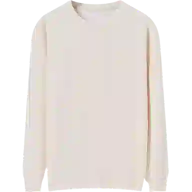 乱步 美式休闲宽松纯色打底衫圆领长袖卫衣 男女同款