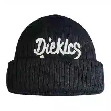 艾佳微 字母刺绣潮牌百搭保针织套头 腈纶 绒线帽 男女同款情侣款