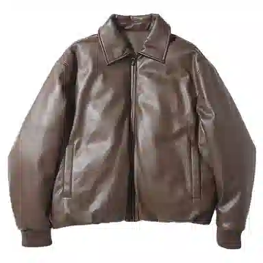 希越 复古翻领机车风羽绒服 男款