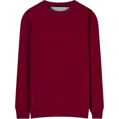 乱步 美式休闲宽松纯色打底衫圆领长袖卫衣 男女同款