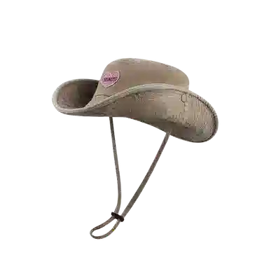 杨同学 甜酷辣妹风爱心西部牛仔风遮阳 涤纶 渔夫帽 女款 卡其/黑色/粉色