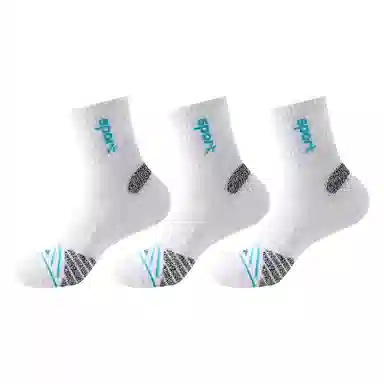 莫代尔 专业减震吸汗训练健身防滑舒适篮球袜 男款