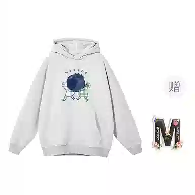 棉购 休闲优雅气质清新连帽长袖卫衣 女款