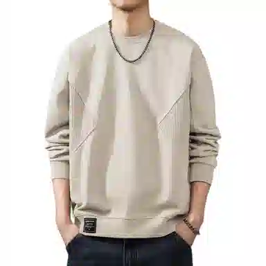贵色 高端美式拼接宽松卫衣 男款