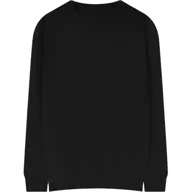 乱步 美式休闲宽松纯色打底衫圆领长袖卫衣 男女同款