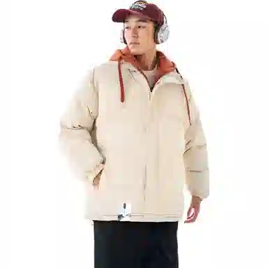 布客行 【冬季美式复古潮流拉链假两件连帽】痞帅工装户外加厚机能巴恩风休闲日常通勤舒适防风保暖御寒亲肤开衫棉服 男女同款