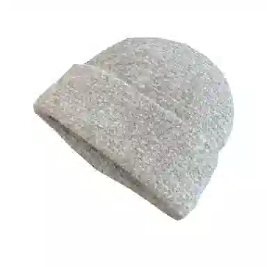 艾佳微 毛线堆堆帽大头围百搭休闲冷帽保暖帽子 腈纶 绒线帽 男女同款情侣款