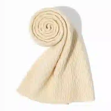 一米画纱 高品质水纹绞花柔软保暖外出小巧针织 时尚轻奢高级感 山羊绒 绒线围巾 男女同款情侣款